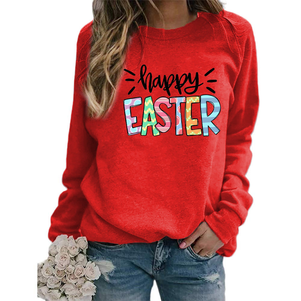 Sudadera con capucha de manga larga y cuello redondo con estampado de letras informal para mujer