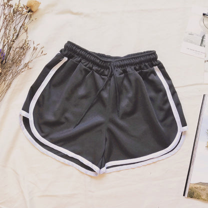 Women Casual Loose Thin Drawstring Sports Shorts