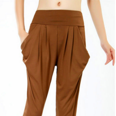 Women'S Casual Solid Color Cropped Pants