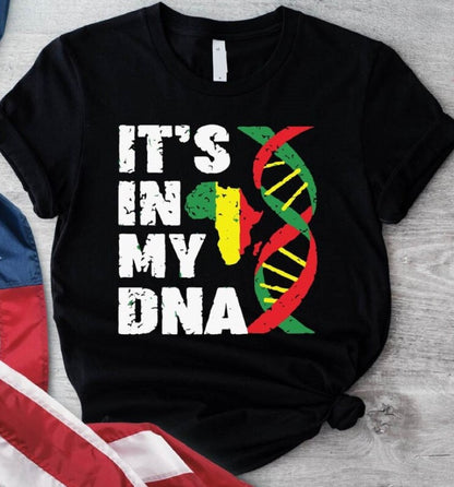 Camiseta informal de manga corta con estampado de letras Juneteenth para mujer