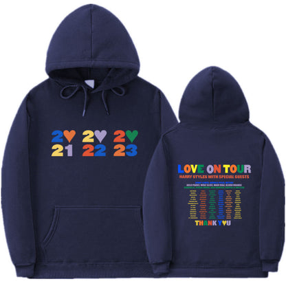 Sudadera con capucha informal con estampado de letras para hombre y mujer