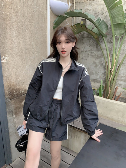 Chaqueta informal de verano a la moda, holgada, de manga larga y con protección solar para mujer