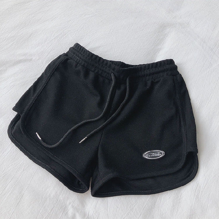 Women Casual Loose High Waist Wide Leg Sports Shorts