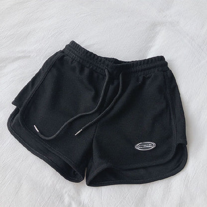Women Casual Loose High Waist Wide Leg Sports Shorts