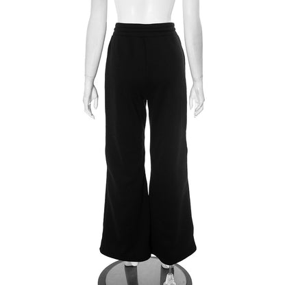 Women Fashion Casual Loose Multi-Zipper Pocket Pants