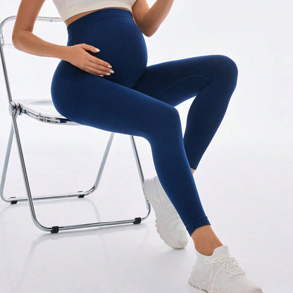 Women Fashion Casual Belly-Supporting Seamless Yoga Pregnant Women Leggings