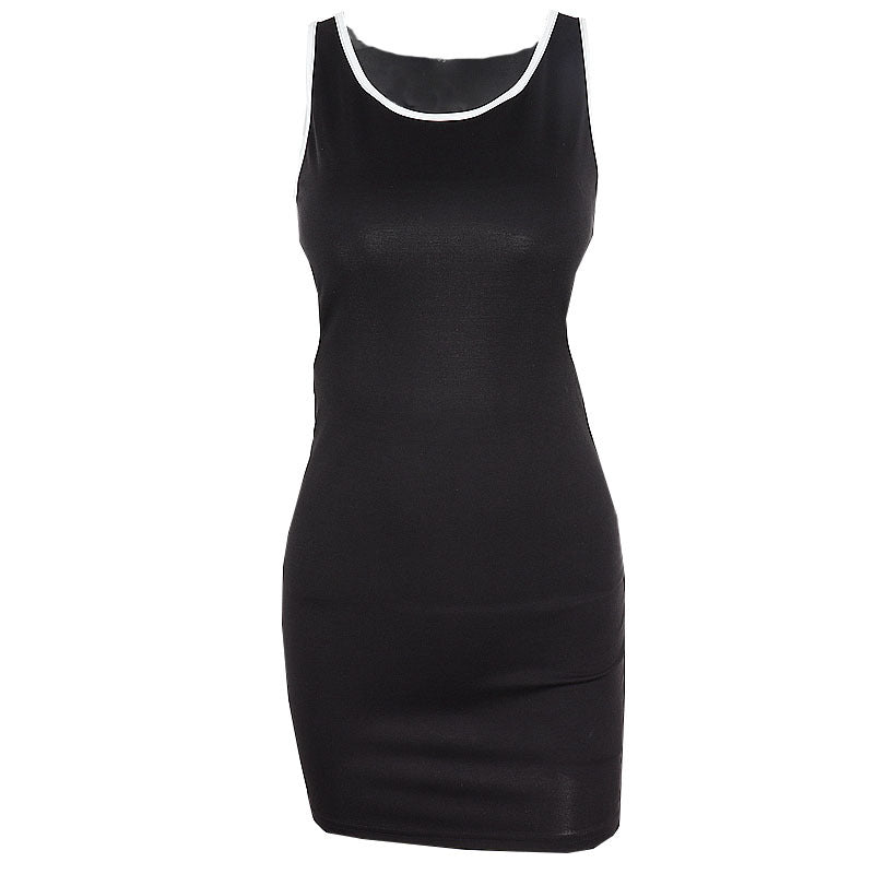 Vestido casual sin mangas y sin espalda para mujer