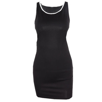Vestido casual sin mangas y sin espalda para mujer