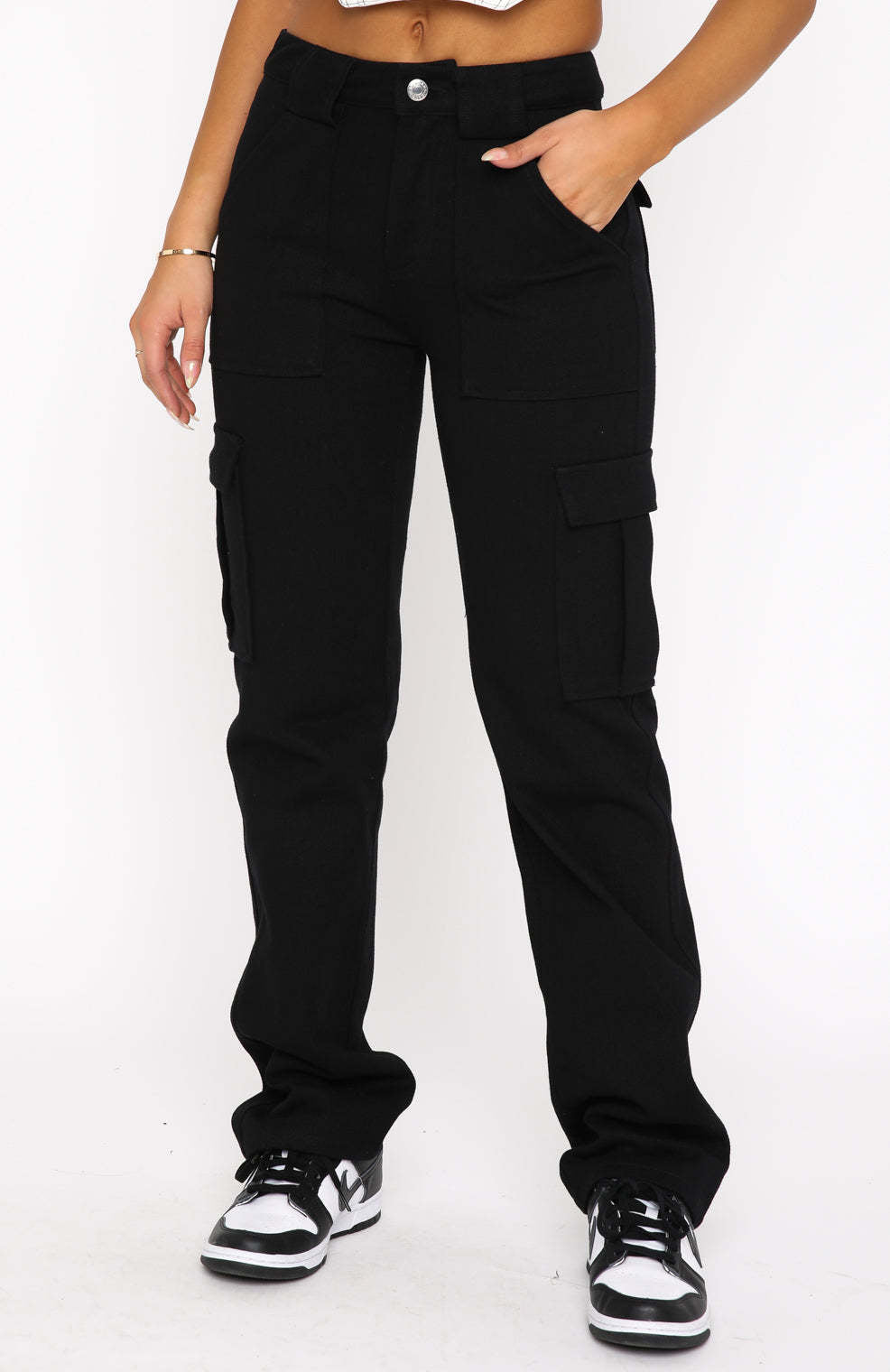 Vaqueros rectos de cintura media holgados con costuras informales a la moda para mujer