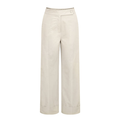 Women Fashion Casual Solid Color Leg Pants