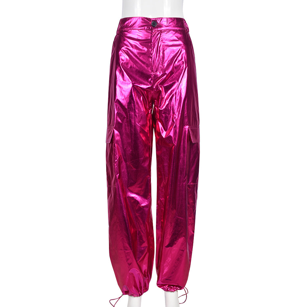 y2k Women Fashion Solid Color Straight Leg Casual Pants