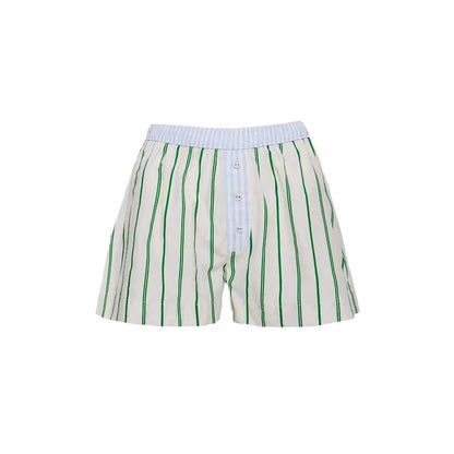 Women Fashion Casual Loose Stripe Shorts