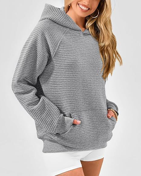 Autumn Winter Women Fashion Casual Solid Color Pocket Long Sleeve Hoodies