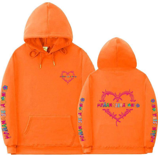 Sudadera con capucha informal con estampado de letras para mujer