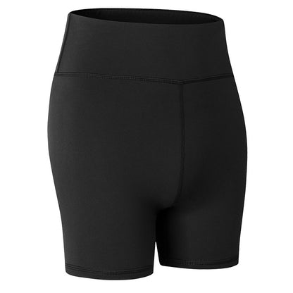 Women'S Casual Nude Printed High-Elastic Tight-Fitting Sports Quick-Drying Fitness 3-Point Biker Shorts