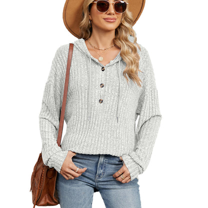 Sudadera con capucha de manga larga holgada informal de moda para mujer de otoño e invierno