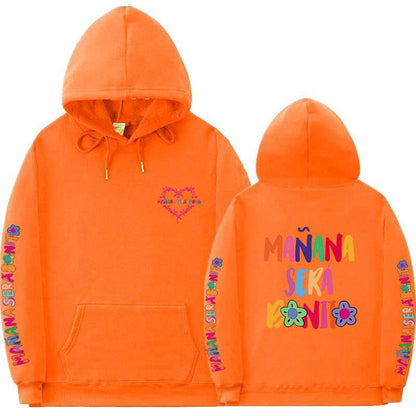 Sudadera con capucha informal con estampado de letras para mujer