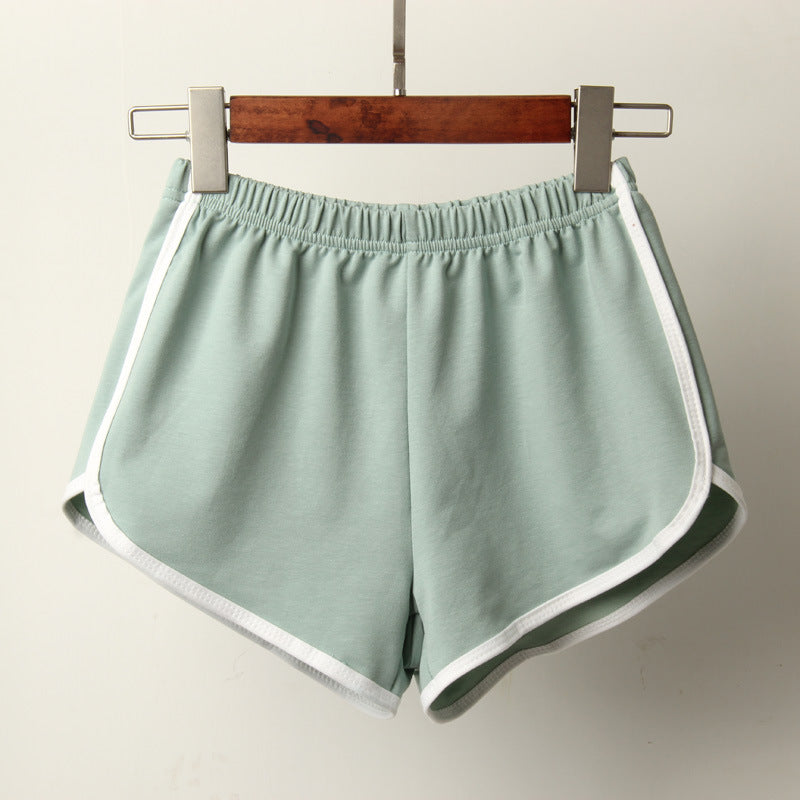Women Edgy Casual Color Blocking Sports Shorts