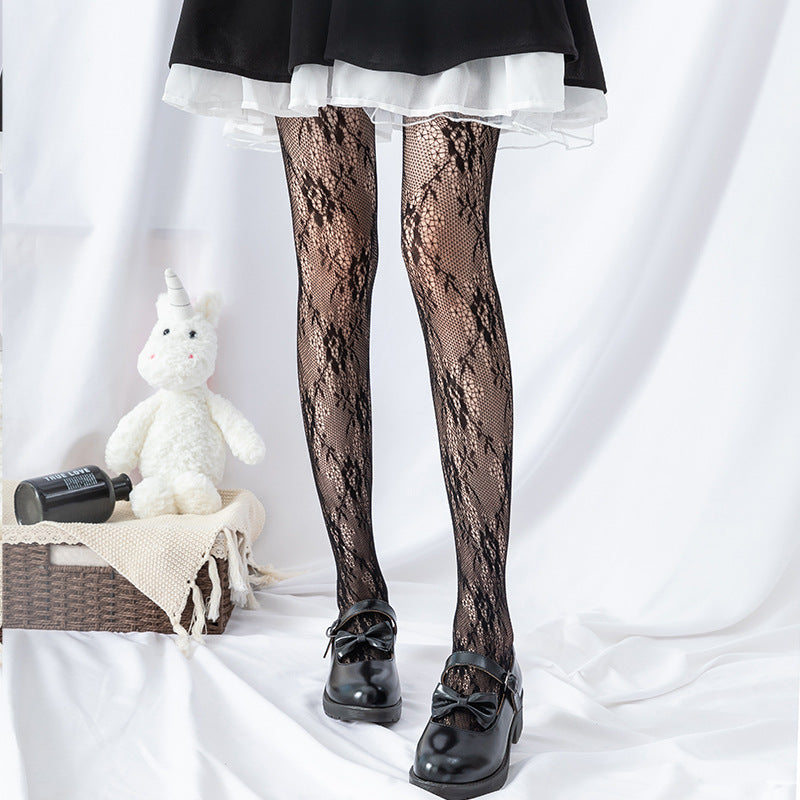Women'S Casual Fashion Sexy Lace Floral Mesh Pantyhose Stockings