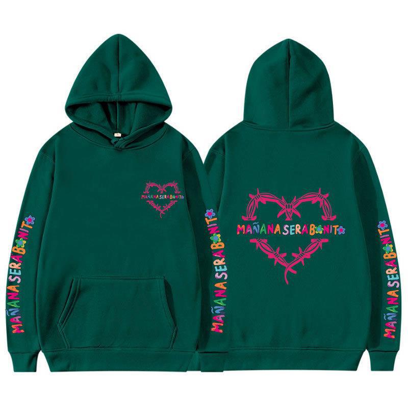 Sudadera con capucha informal con estampado de letras para mujer