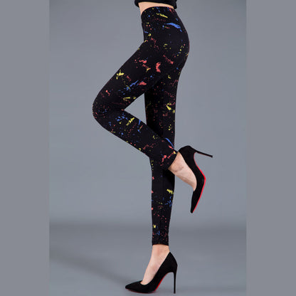 Women Casual High Waist Leopard Print Skinny Leggings