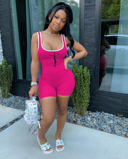 Summer Women Short Casual Sports Rompers