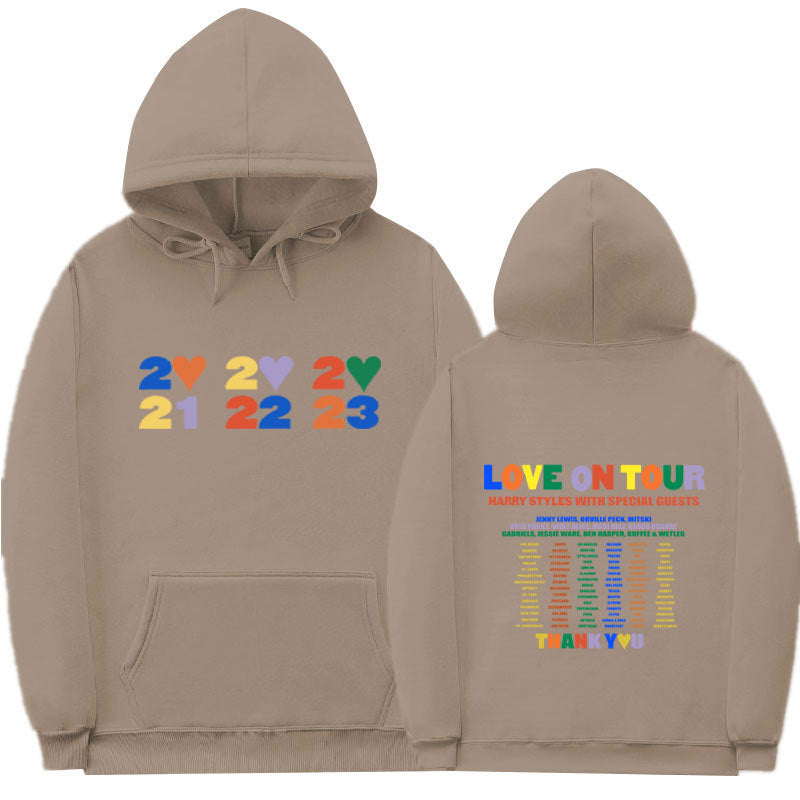 Sudadera con capucha informal con estampado de letras para hombre y mujer