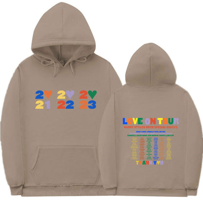 Sudadera con capucha informal con estampado de letras para hombre y mujer