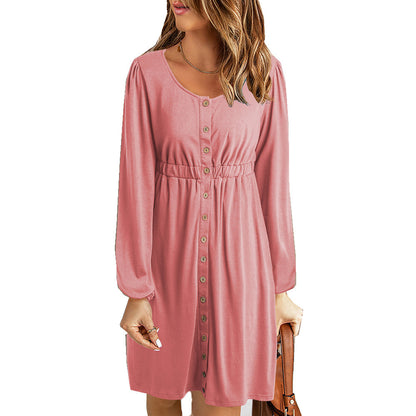 Women Casual Summer Solid Color Sleeveless Loose Dress