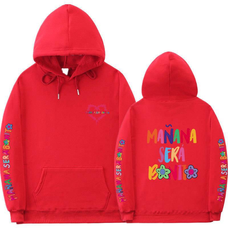 Sudadera con capucha informal con estampado de letras para mujer