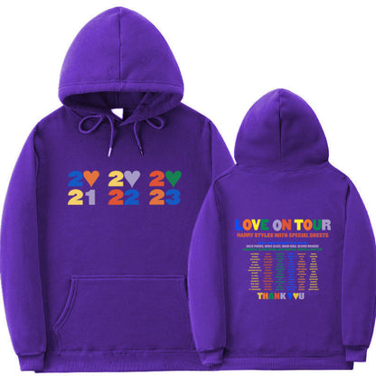 Sudadera con capucha informal con estampado de letras para hombre y mujer