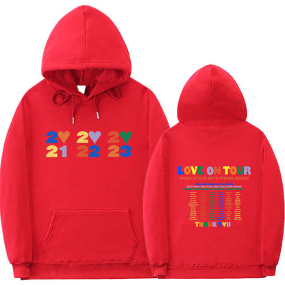Sudadera con capucha informal con estampado de letras para hombre y mujer