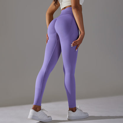 Pantalones de yoga deportivos de cintura alta para mujer, informales, a la moda, con efecto vientre plano y cadera.