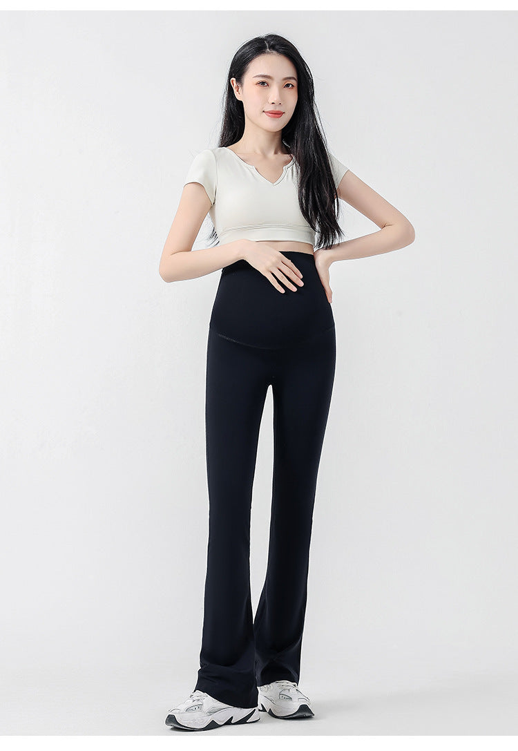 Pregnant Women Fashion Casual High Waist Belly Pants
