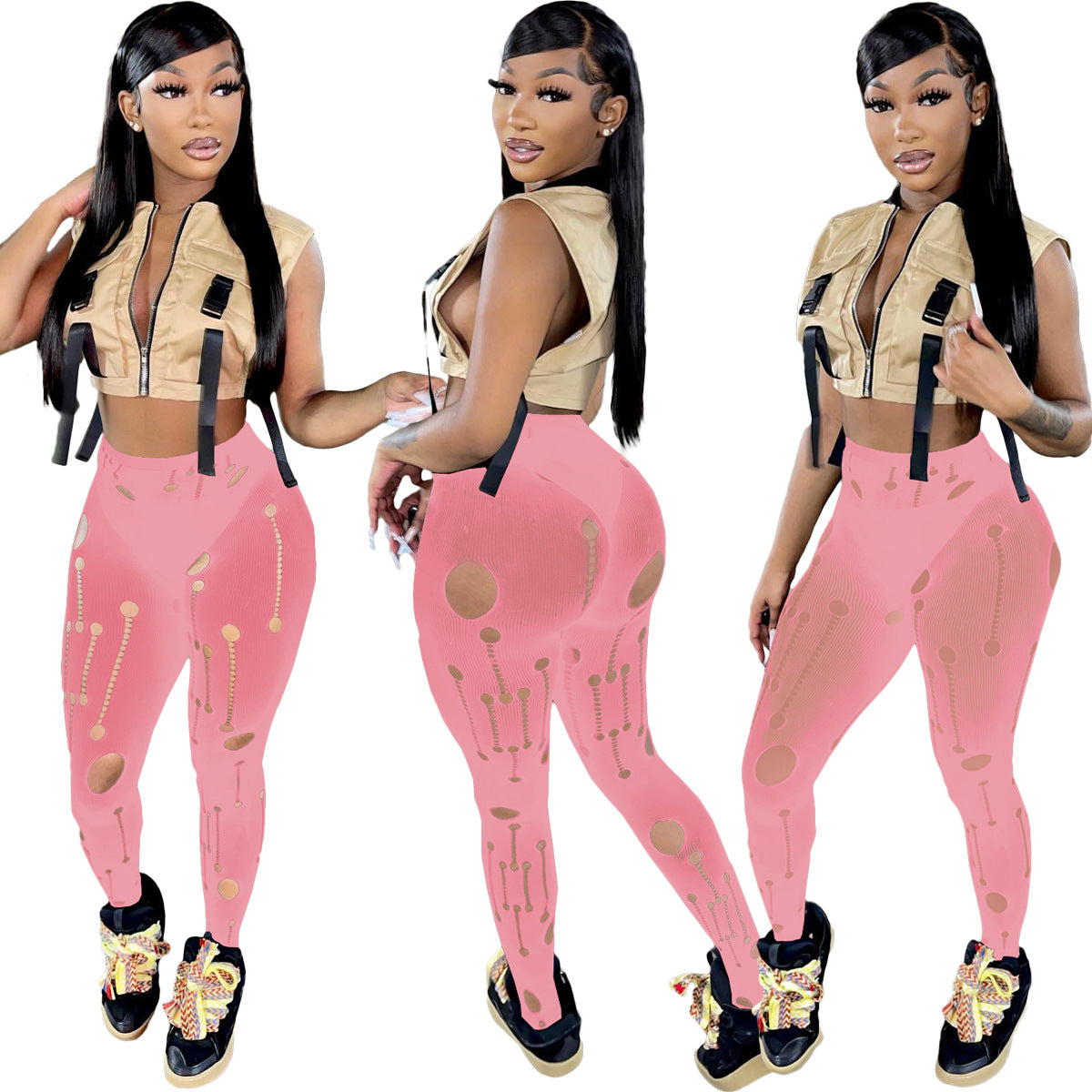 Als286 Pantimedias casuales, sexys, de moda, para primavera y verano, en 5 colores