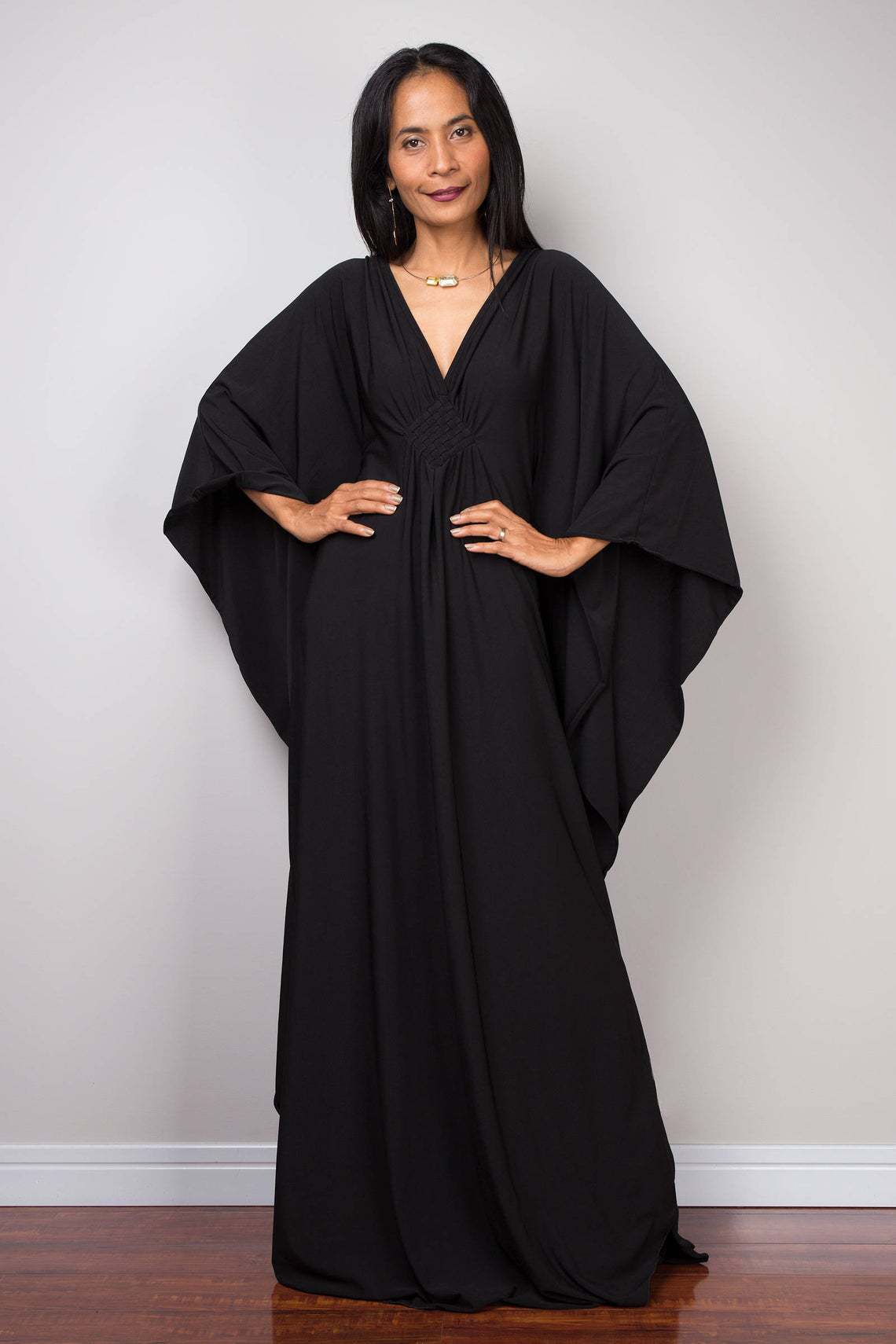Women Polyester Loose Robe Vacation Casual Beach Swimwear Solid Color Coveruo Dress