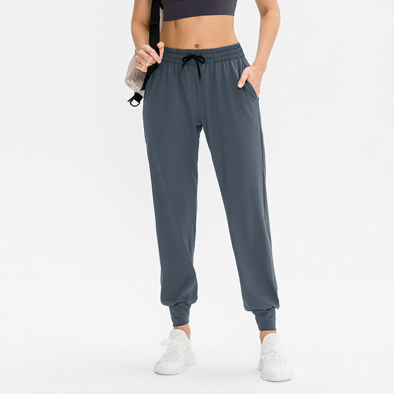 Women'S Loose Casual Drawstring Elastic Running Sports Pants