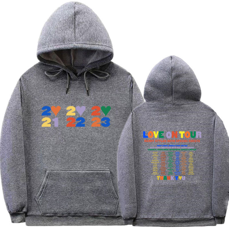 Sudadera con capucha informal con estampado de letras para hombre y mujer