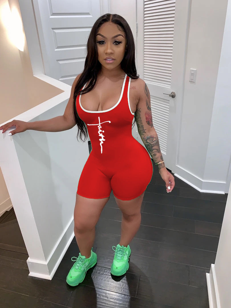 Summer Women Short Casual Sports Rompers