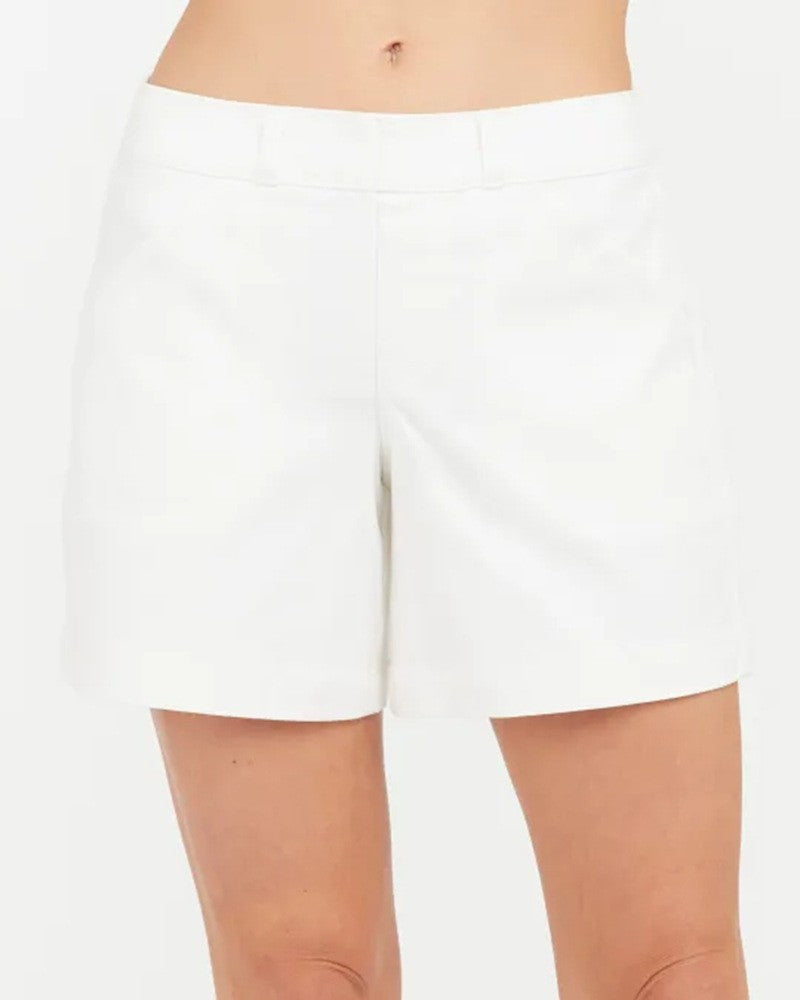 Women Fashion Casual Solid Color Stretch Shorts