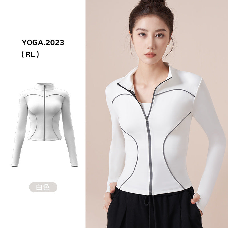 Chaqueta deportiva reflectante para correr al aire libre