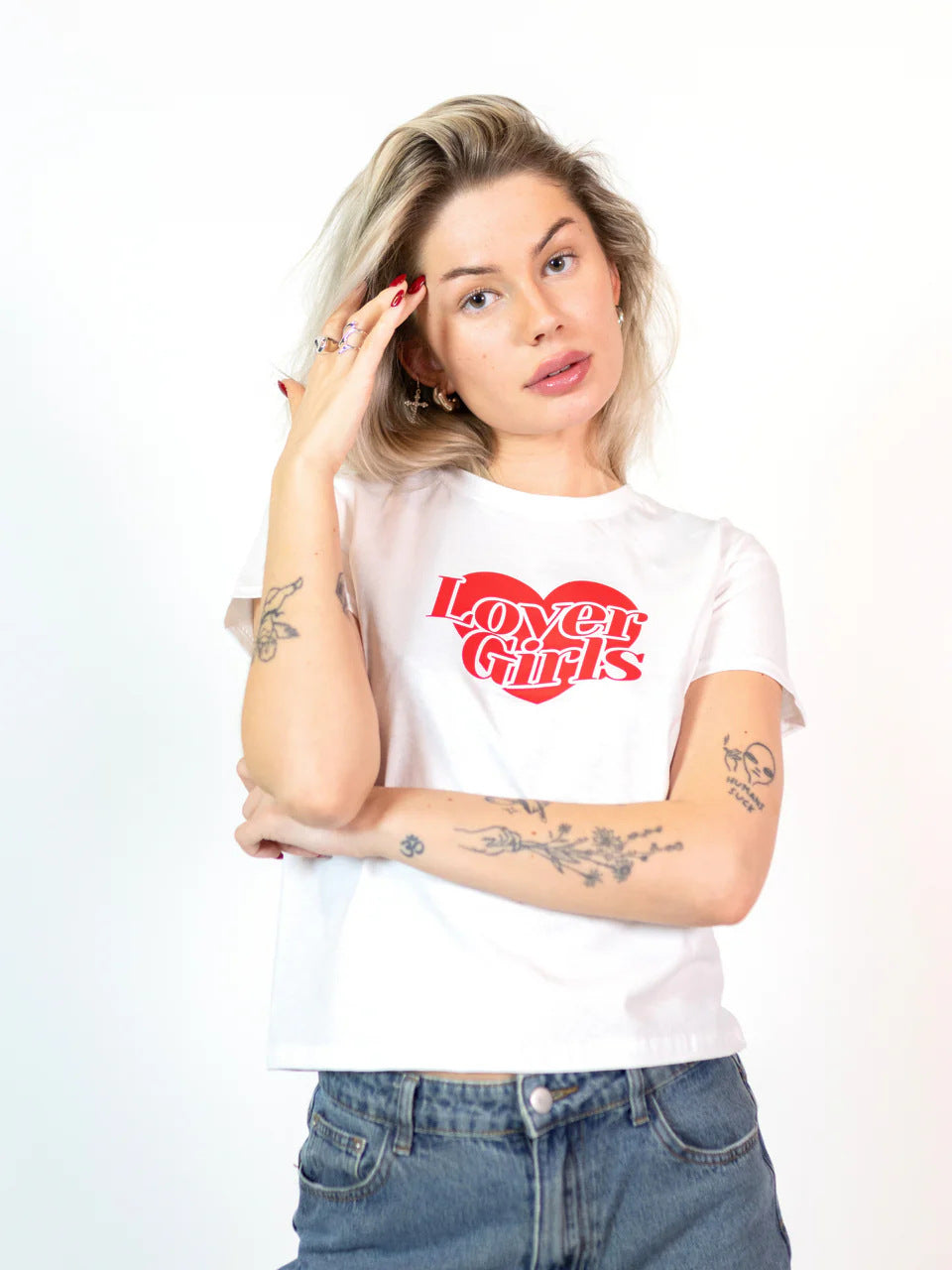 Camiseta de manga corta con estampado casual de moda para mujer
