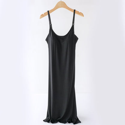 Pregnant Women Fashion Casual Strap Breathable Breastfeeding Dress