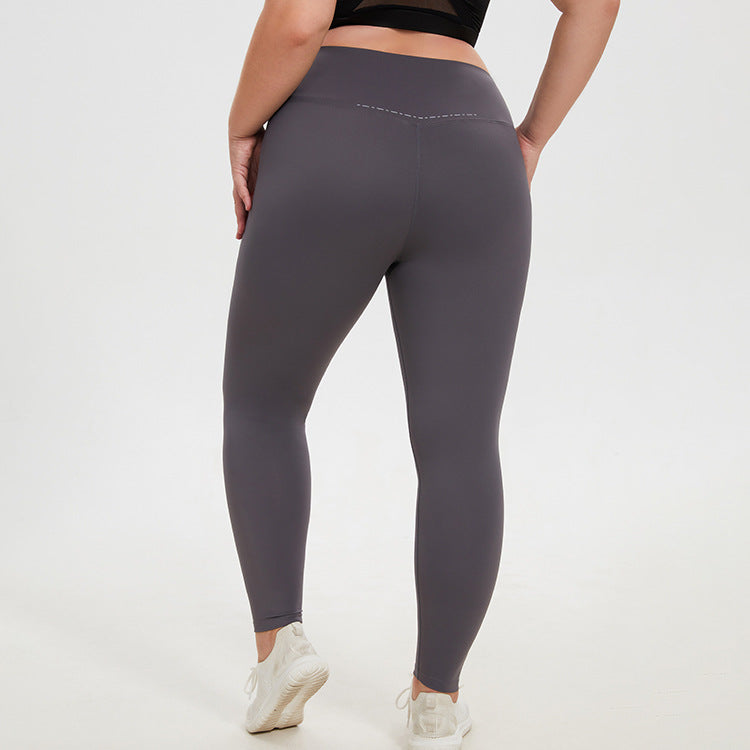 Women Fashion Casual Plus Size High Waist Tight Hip Yoga Pants