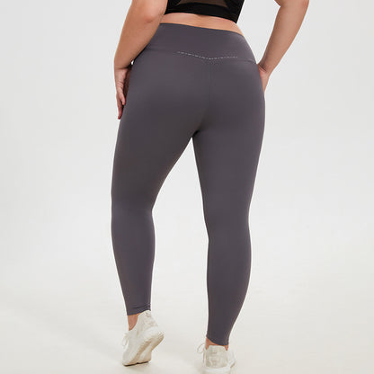 Women Fashion Casual Plus Size High Waist Tight Hip Yoga Pants