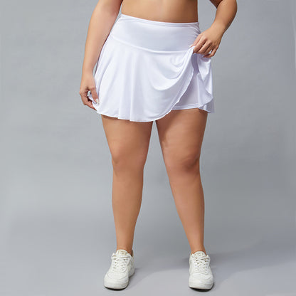 Falda de tenis deportiva para mujer, informal, de talla grande, de secado rápido, transpirable y antideslizamiento