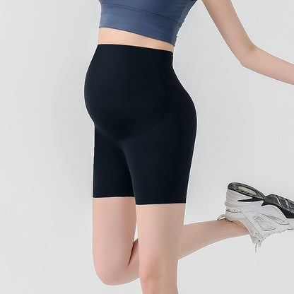 Summer Pregnant Women'S Casual High Waist Belly-Supporting Bottoming Shorts