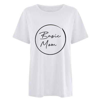 Camiseta estampada informal para el Día de la Madre para mujer