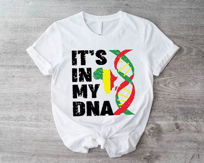 Camiseta informal de manga corta con estampado de letras Juneteenth para mujer