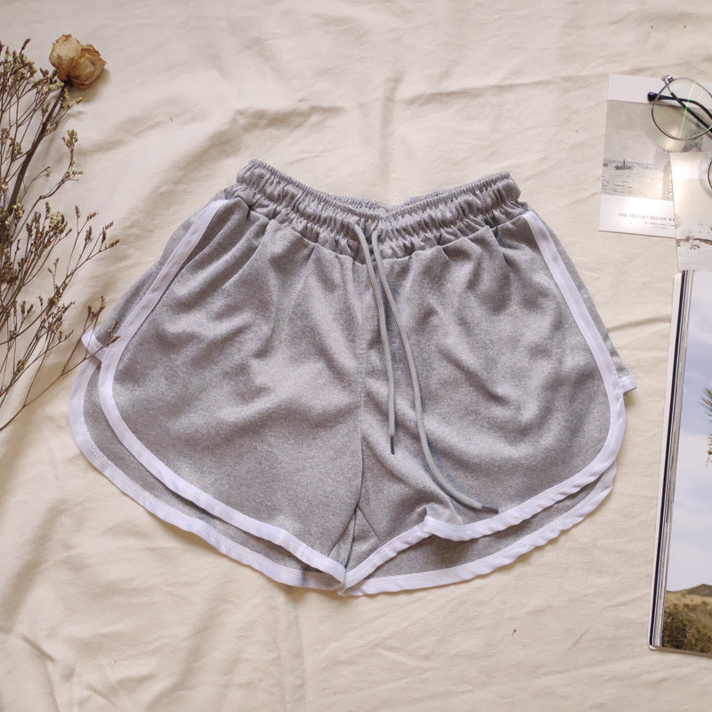 Women Casual Loose Thin Drawstring Sports Shorts